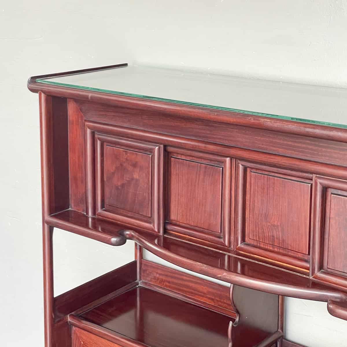 Rosewood Tiered Display Shelf