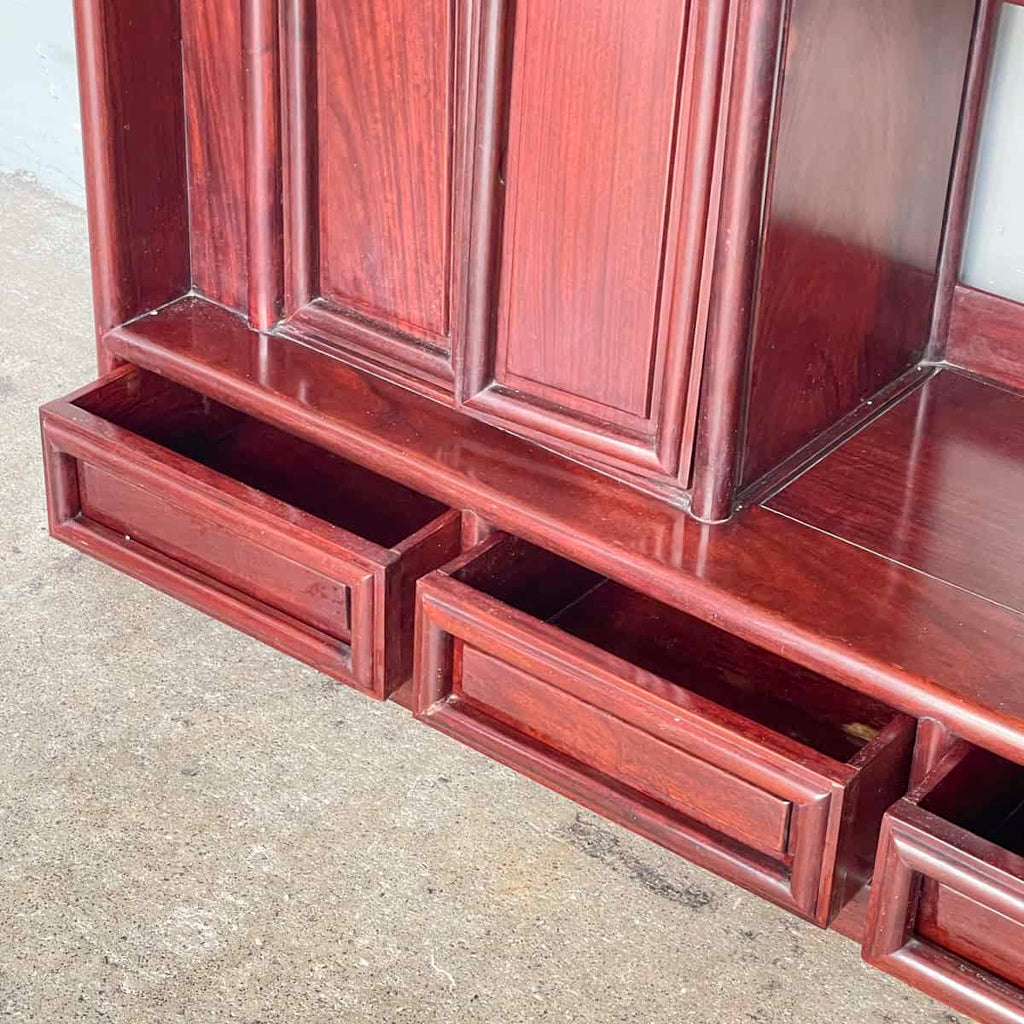 Rosewood Tiered Display Shelf