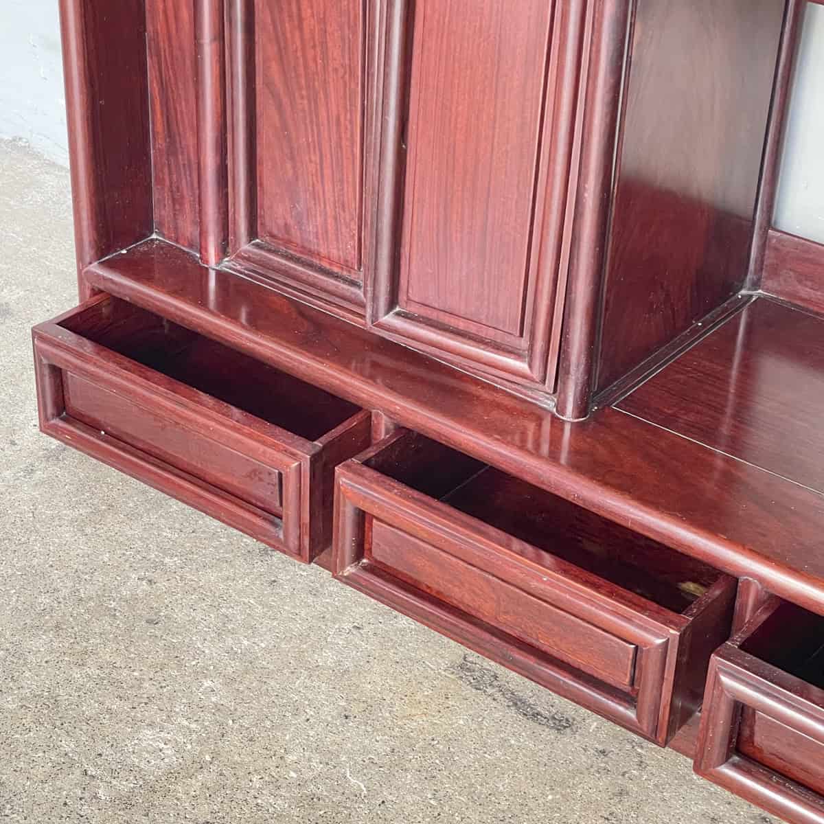 Rosewood Tiered Display Shelf