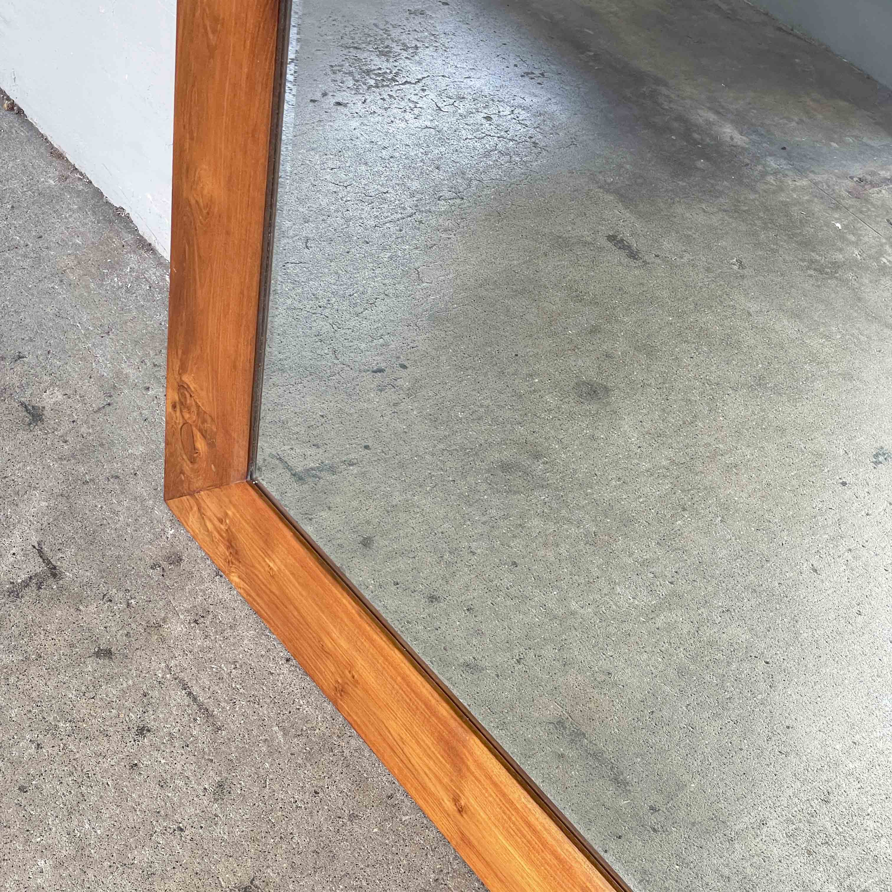 Full-Length Solid Teak Mirror