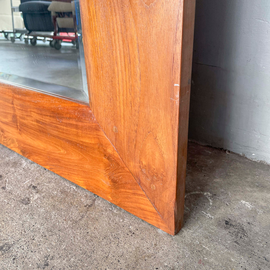 Full-Length Solid Teak Mirror