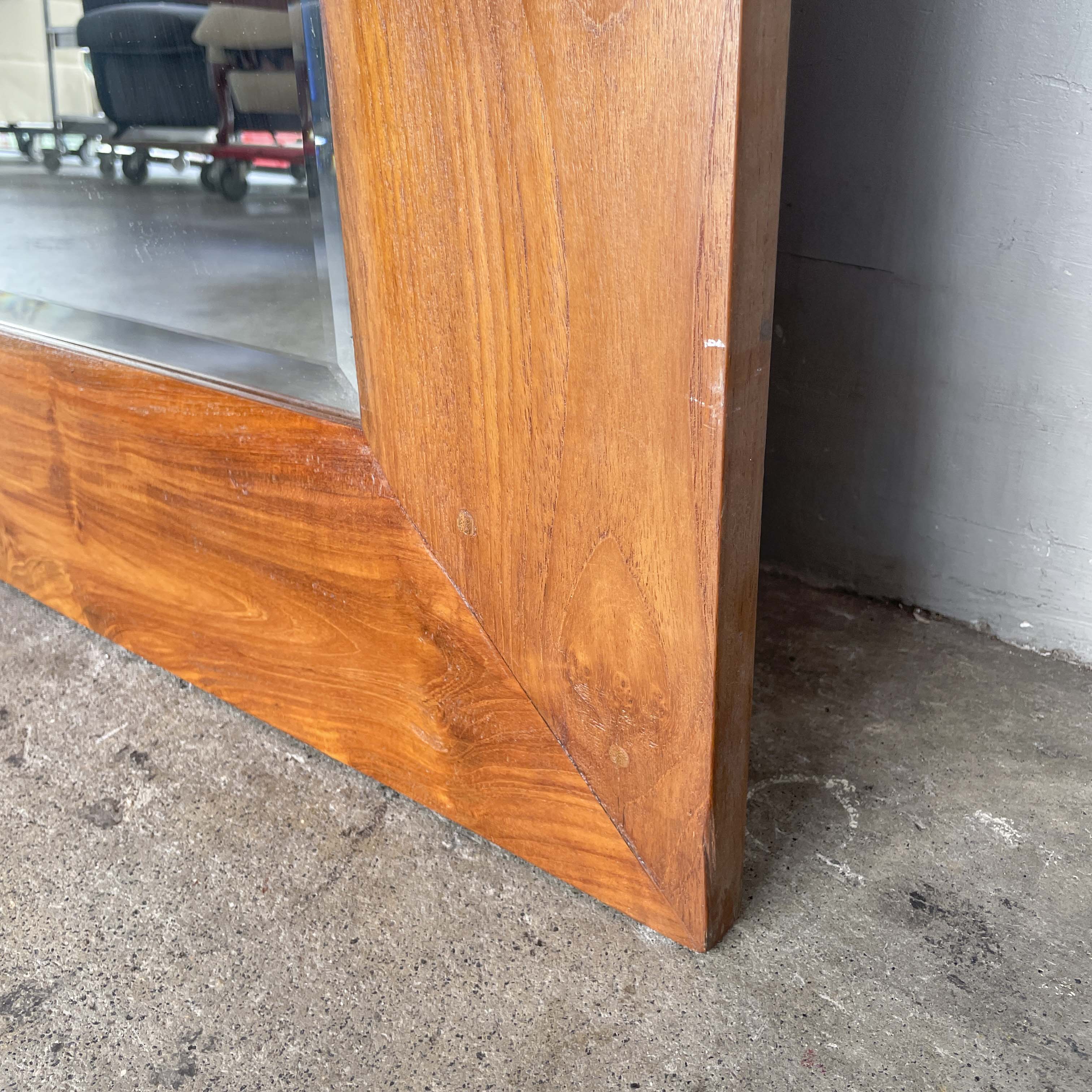 Full-Length Solid Teak Mirror
