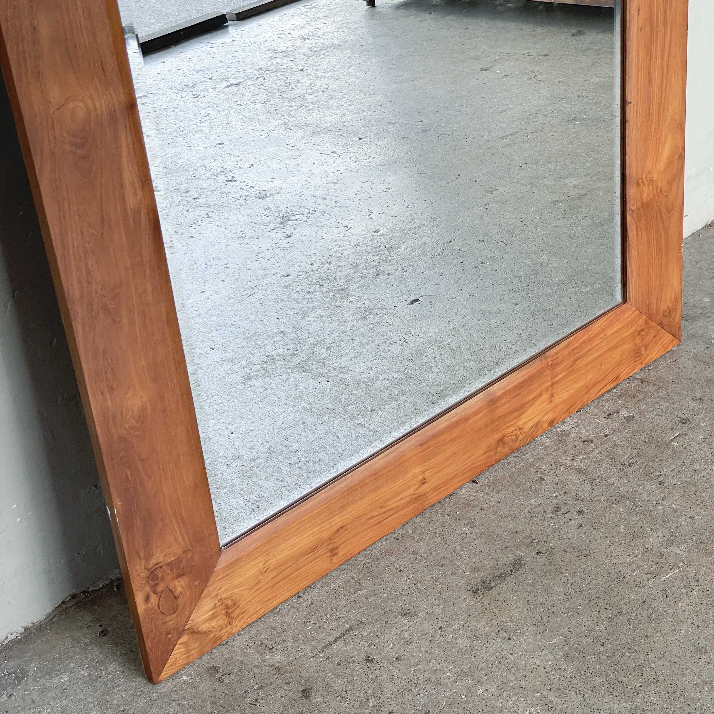 Full-Length Solid Teak Mirror