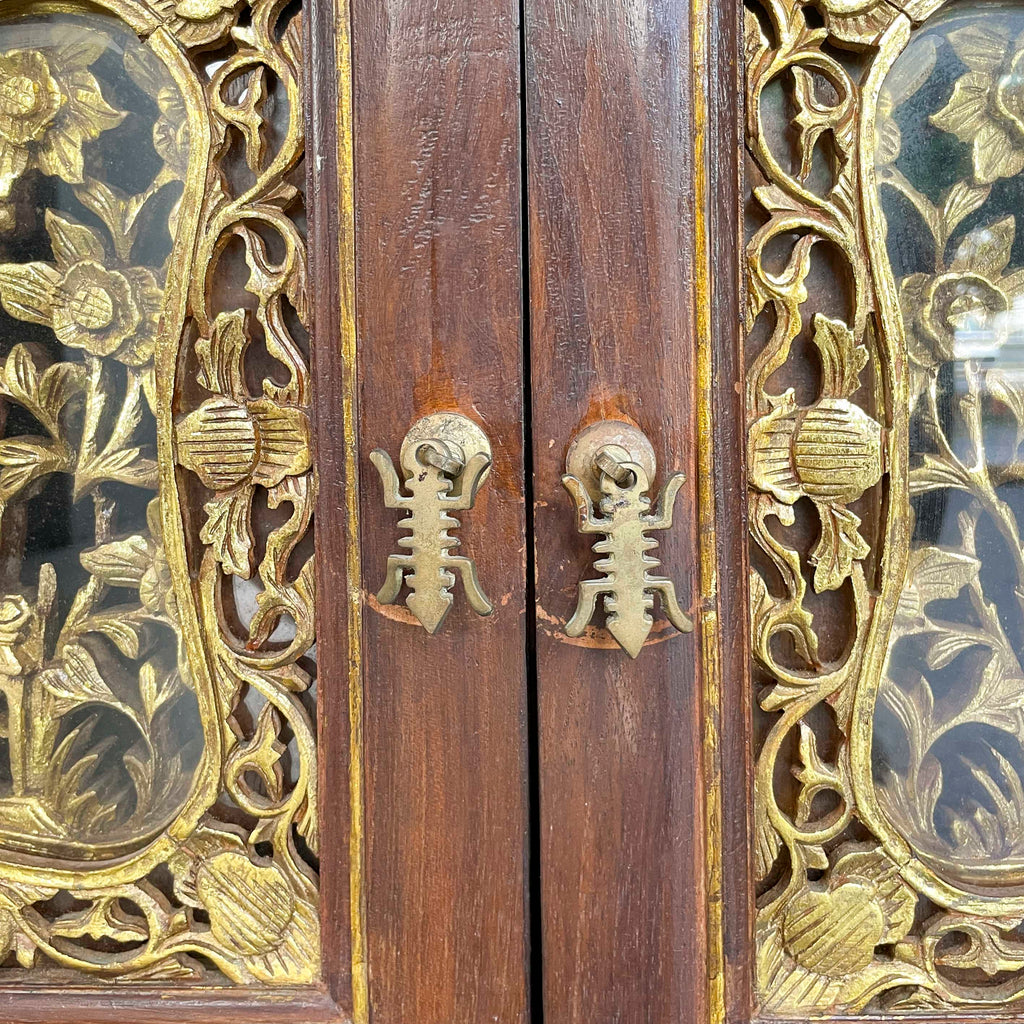 Vintage Peranakan-Style Gilt Carved Sideboard