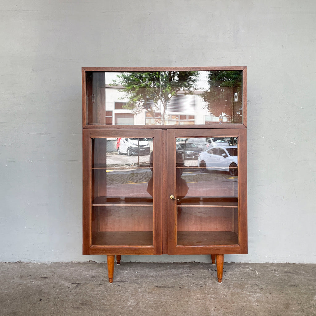Refurbished Vintage Wide Display Cabinet