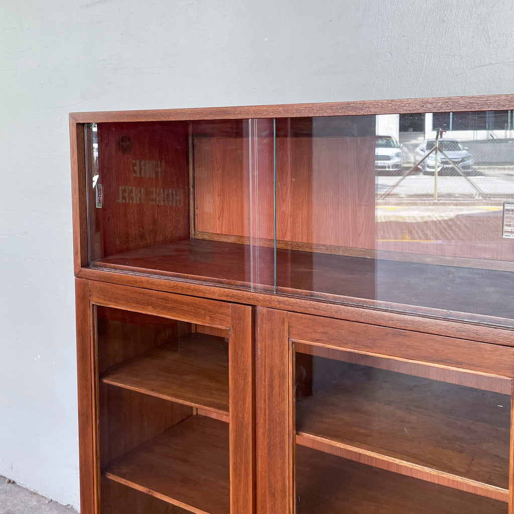 Refurbished Vintage Wide Display Cabinet