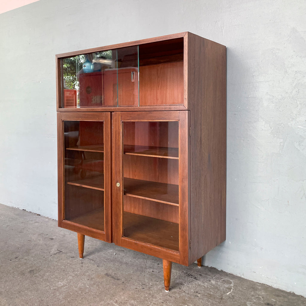Refurbished Vintage Wide Display Cabinet