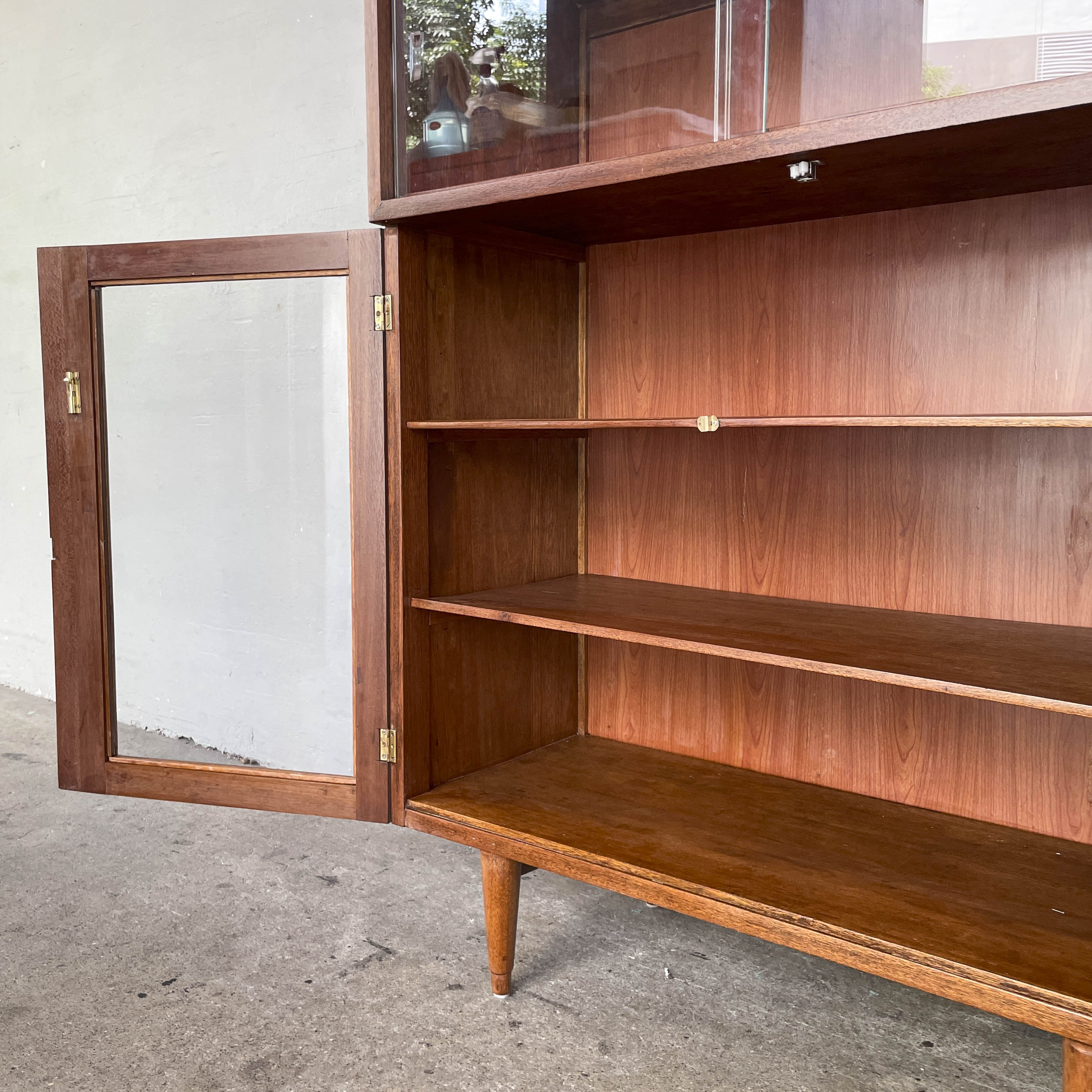 Refurbished Vintage Wide Display Cabinet
