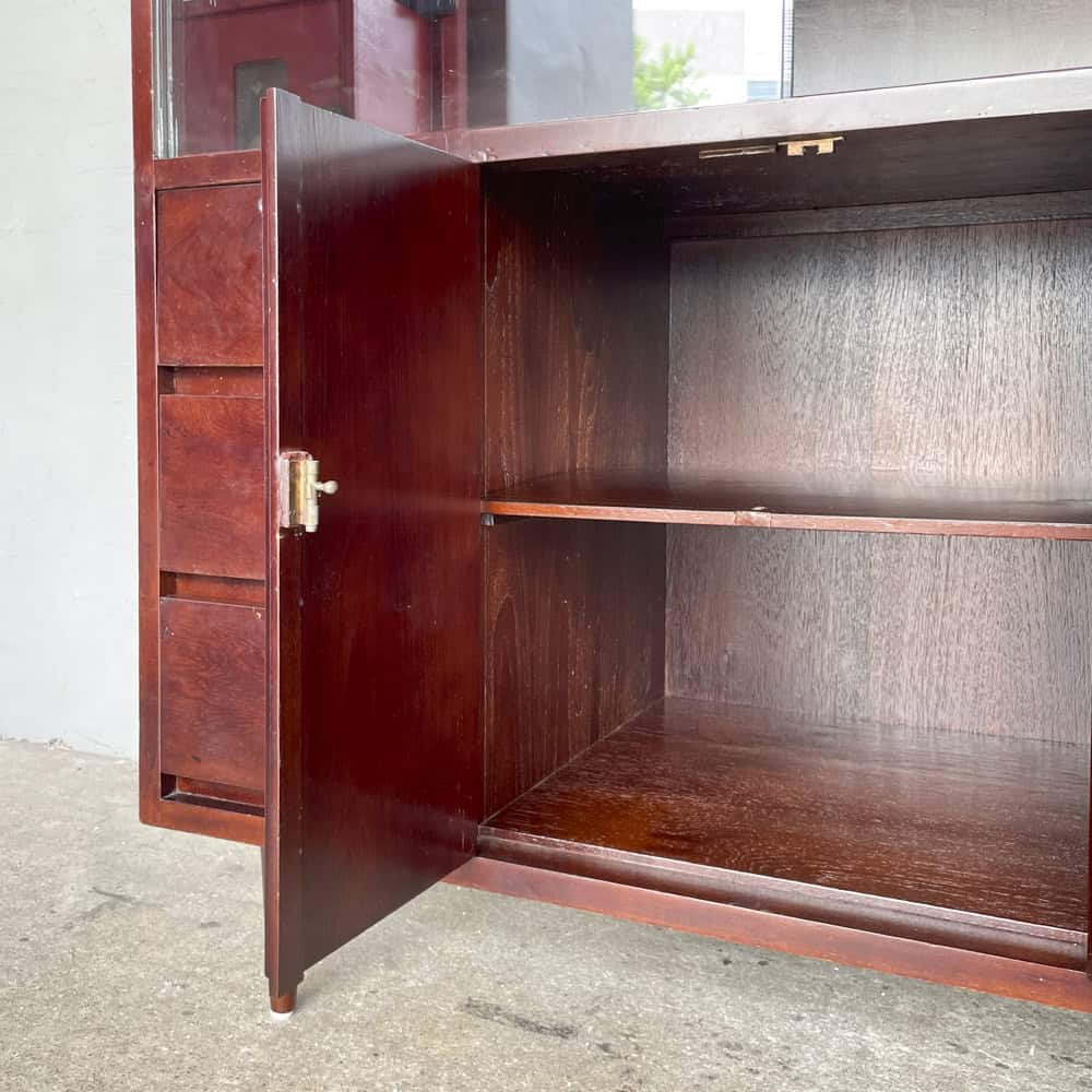 Vintage Glass Display Sideboard