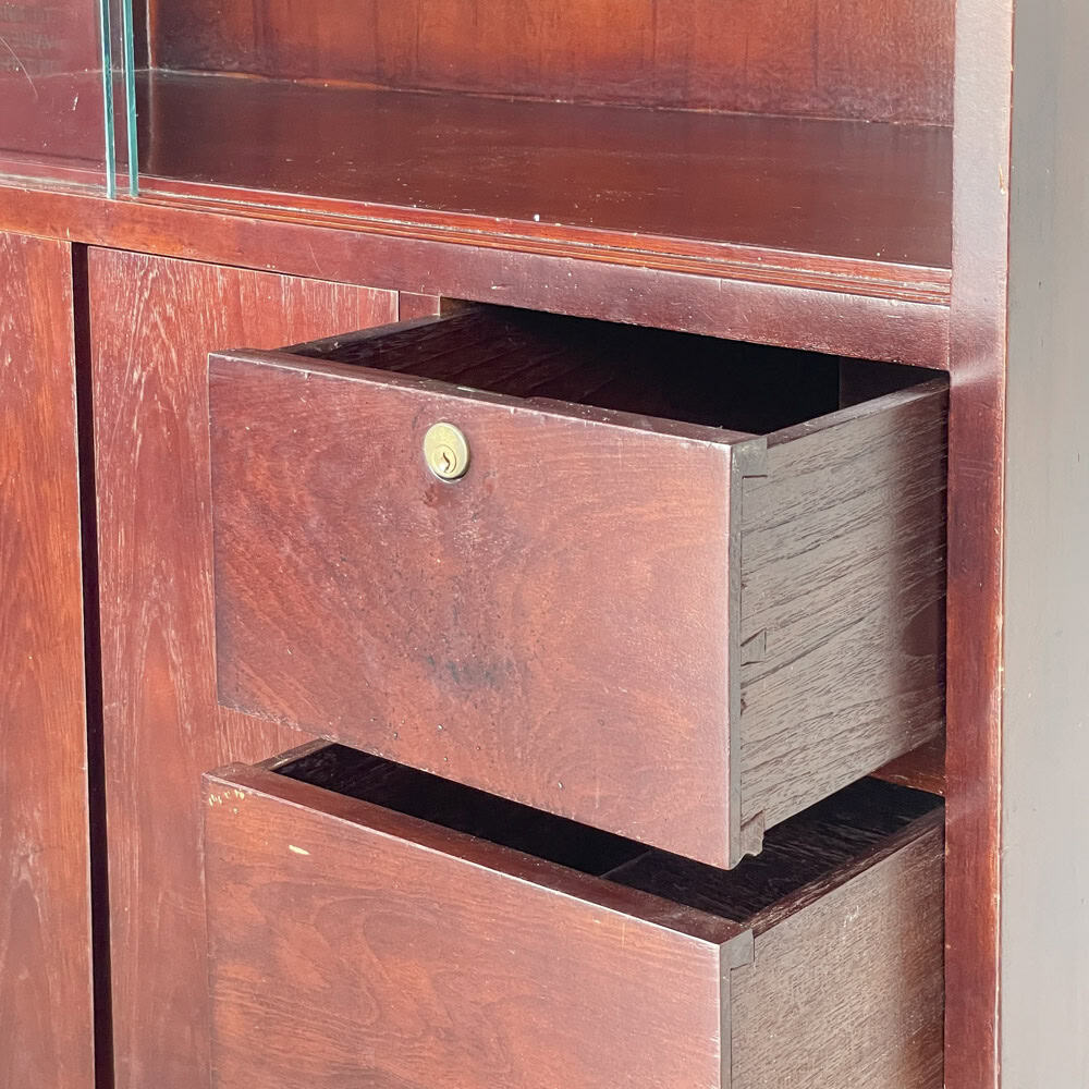 Vintage Glass Display Sideboard