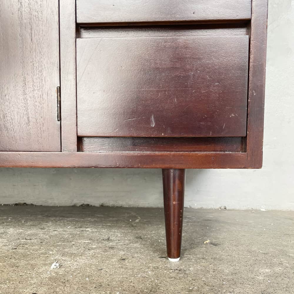 Vintage Glass Display Sideboard