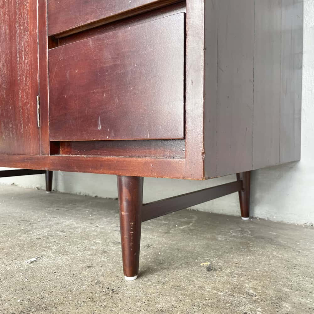 Vintage Glass Display Sideboard