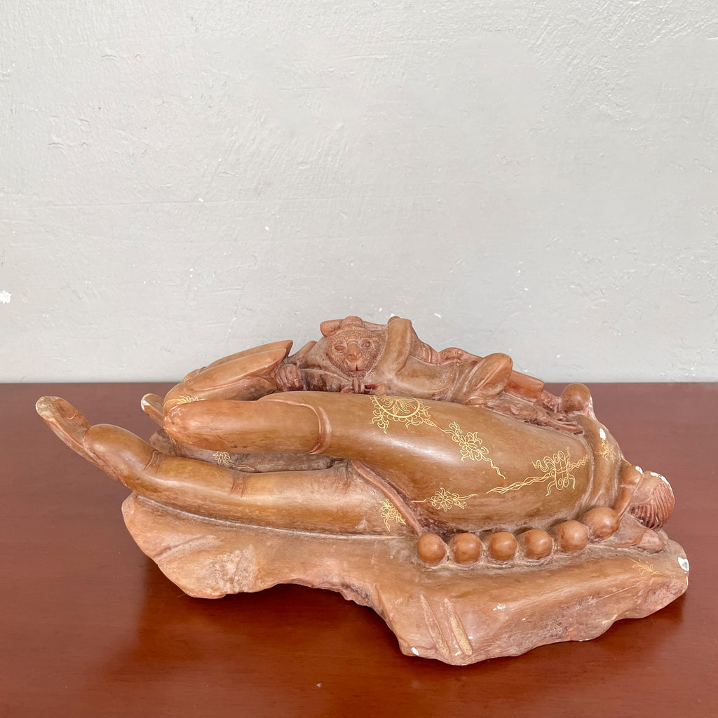 Sun Wukong in Buddha’s Palm Stone Sculpture