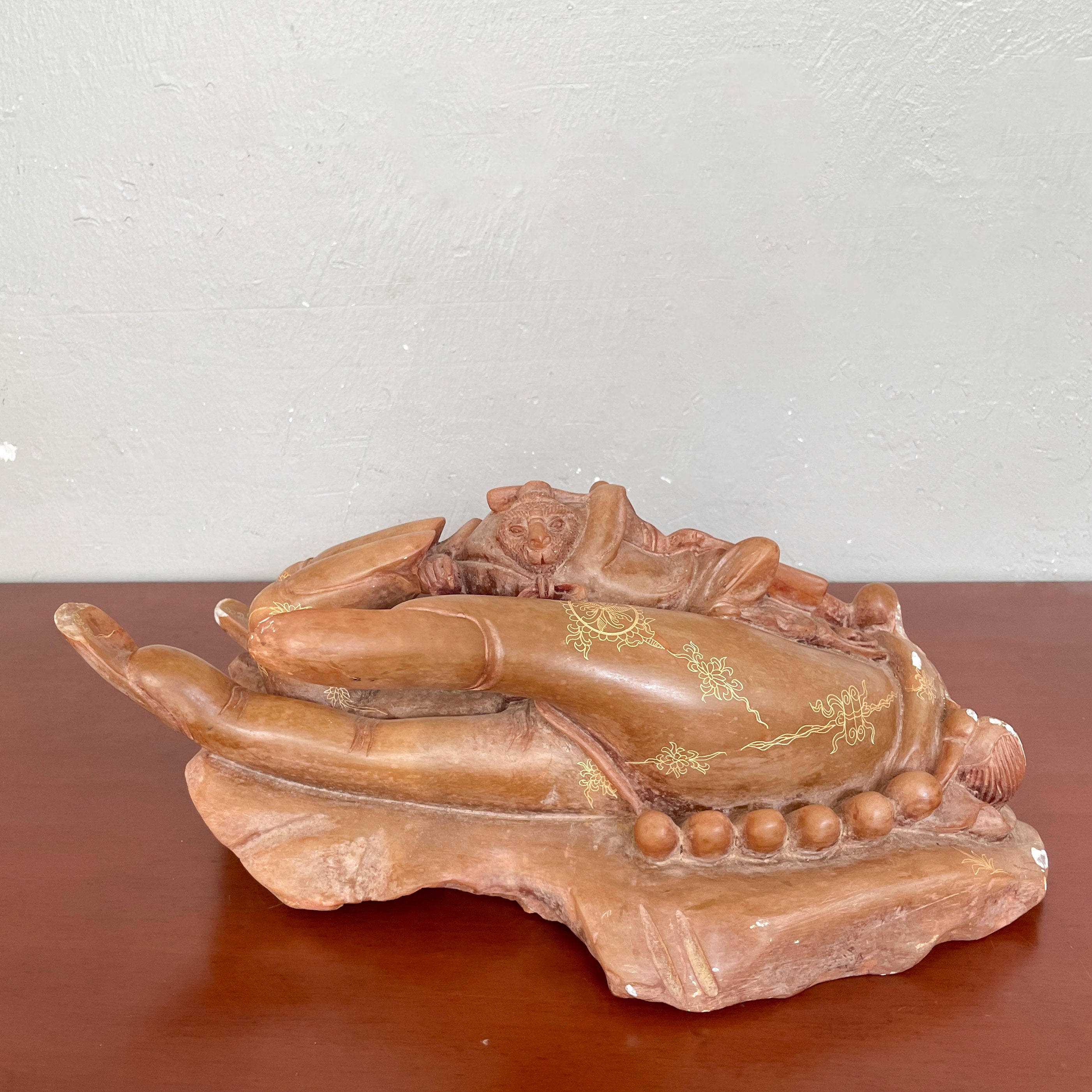 Sun Wukong in Buddha’s Palm Stone Sculpture