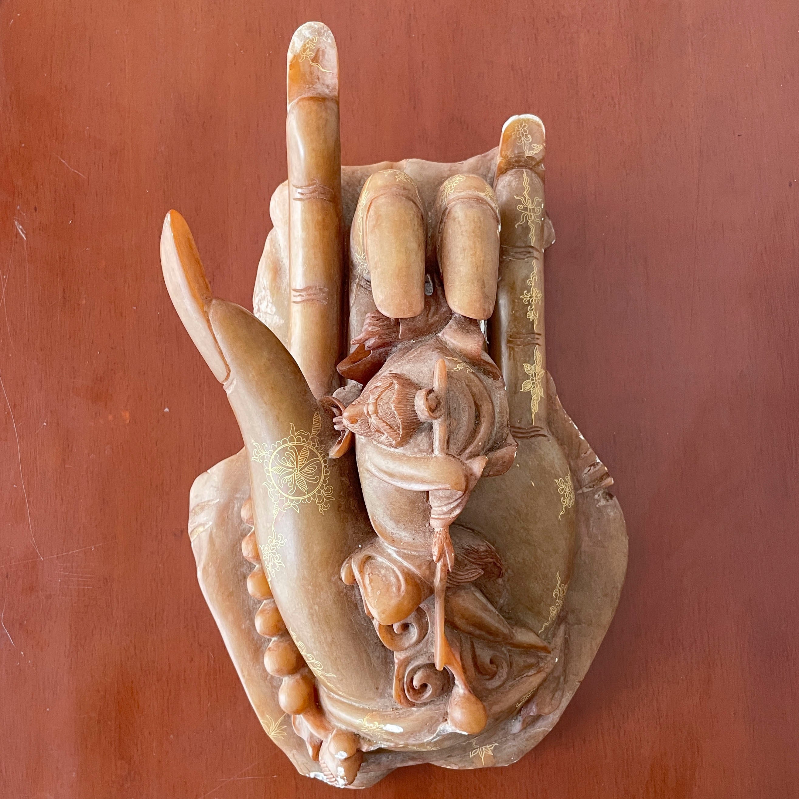 Sun Wukong in Buddha’s Palm Stone Sculpture