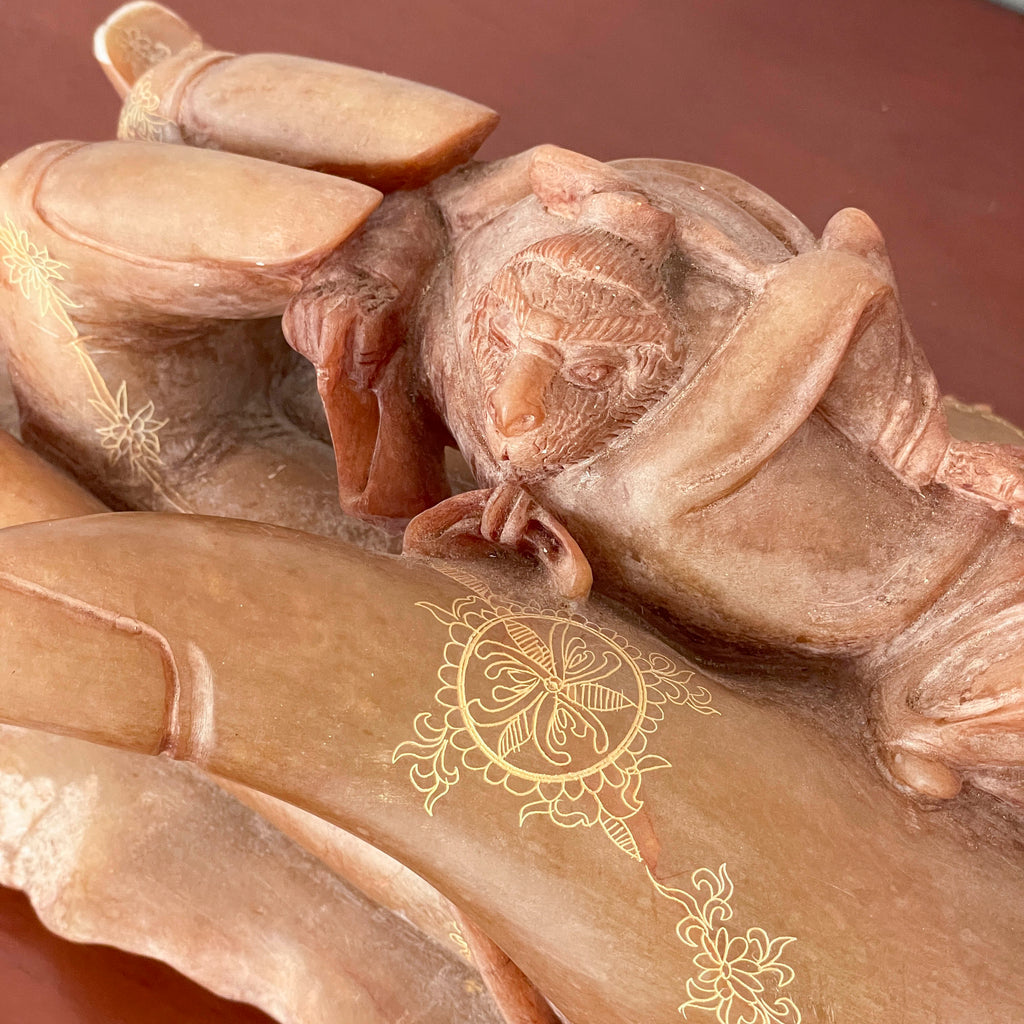 Sun Wukong in Buddha’s Palm Stone Sculpture