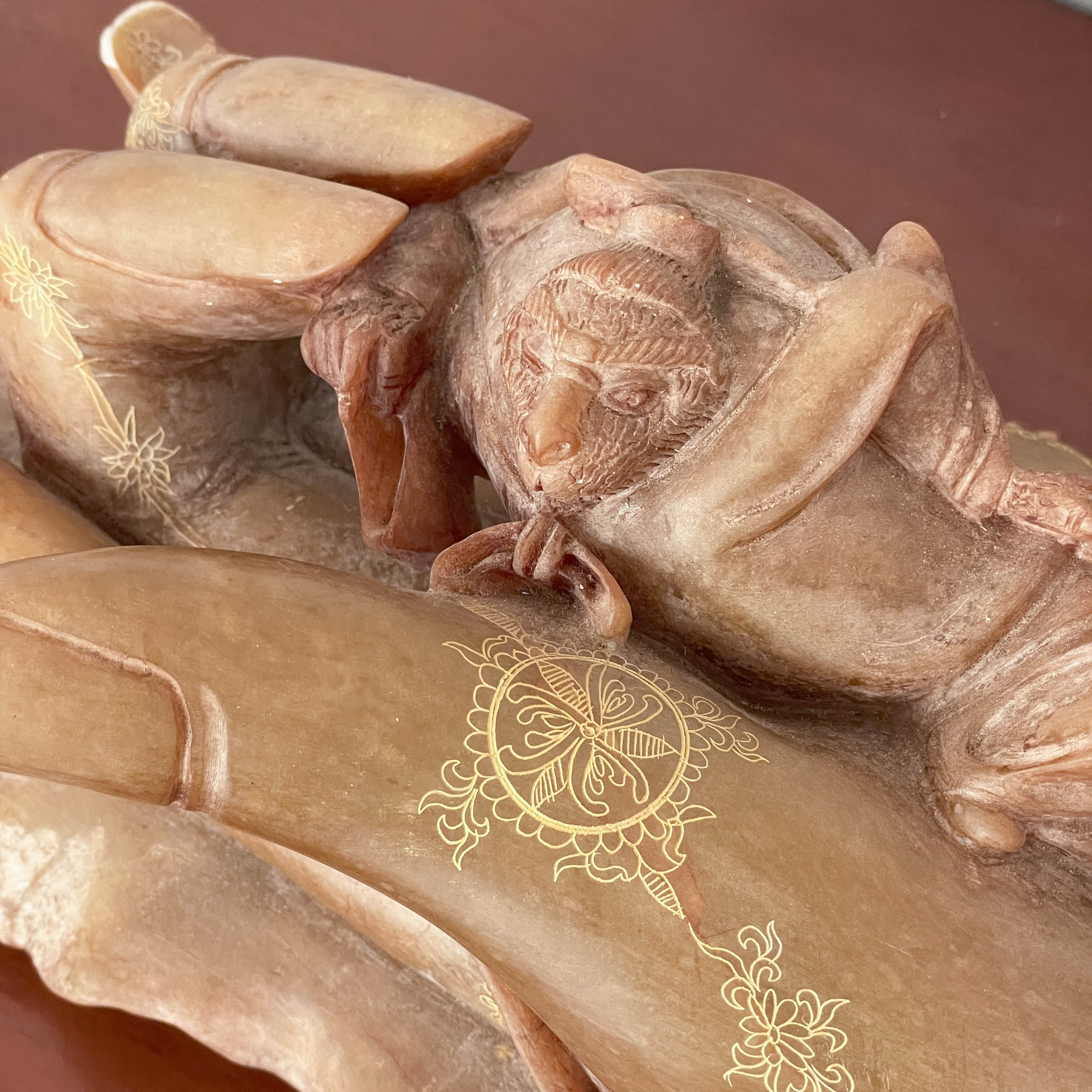 Sun Wukong in Buddha’s Palm Stone Sculpture