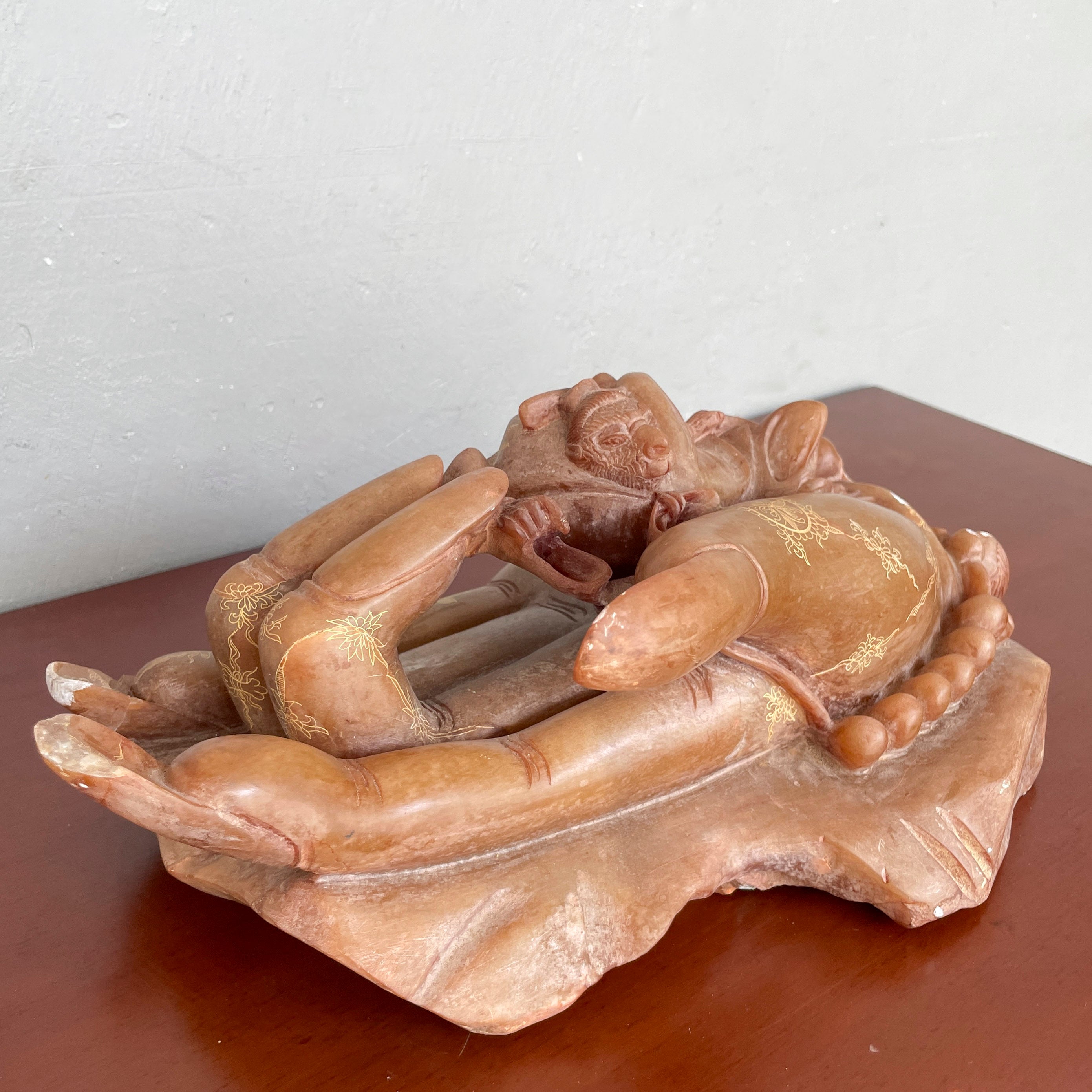 Sun Wukong in Buddha’s Palm Stone Sculpture