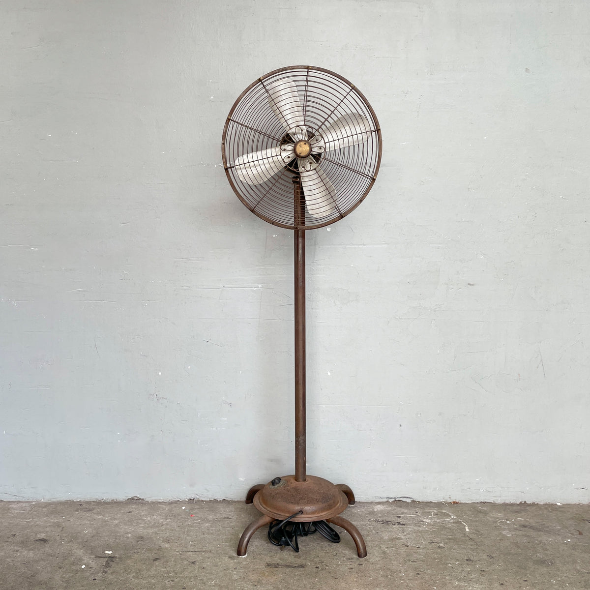 Retro Orient Metal Standing Fan