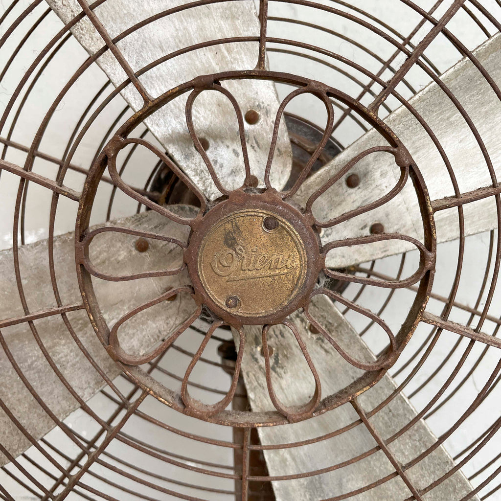 Retro Orient Metal Standing Fan