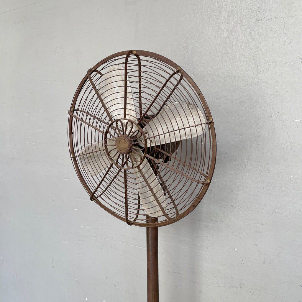 Retro Orient Metal Standing Fan