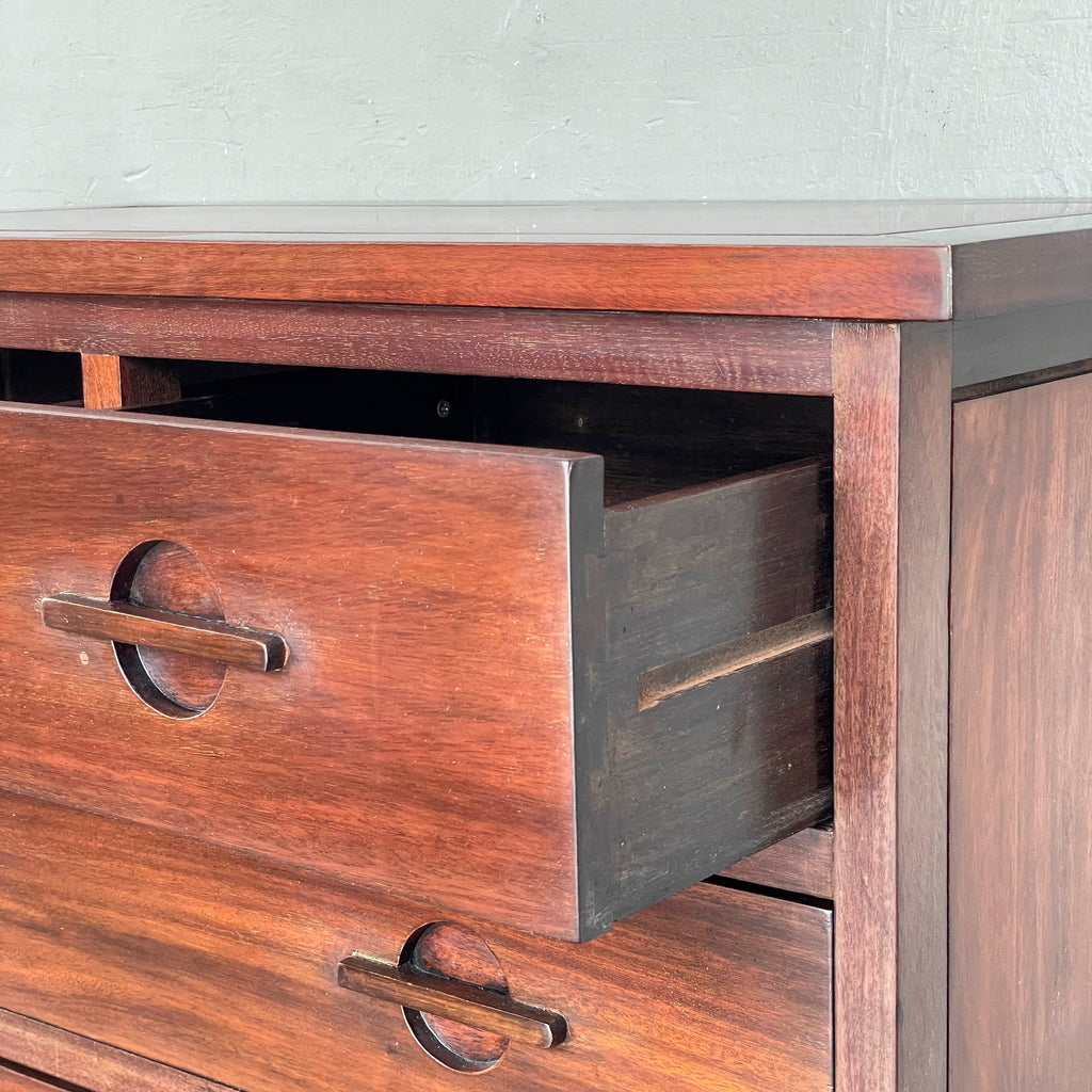 Chest of Drawers with Circular Pulls