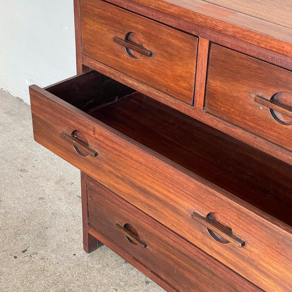 Chest of Drawers with Circular Pulls
