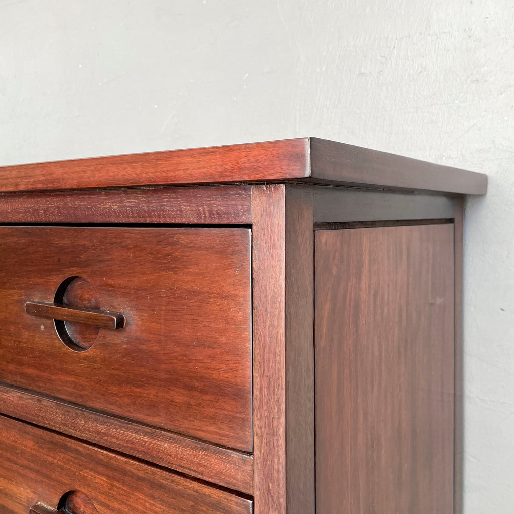 Chest of Drawers with Circular Pulls