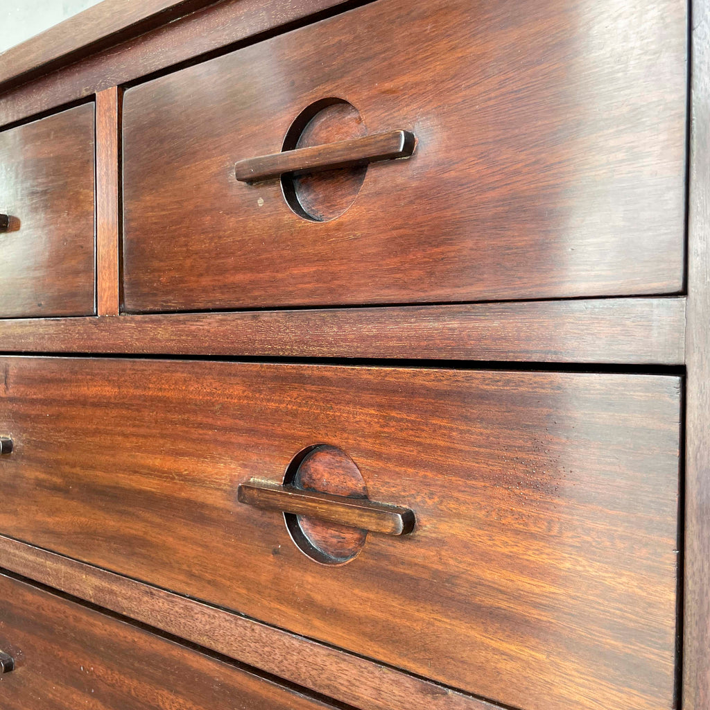 Chest of Drawers with Circular Pulls