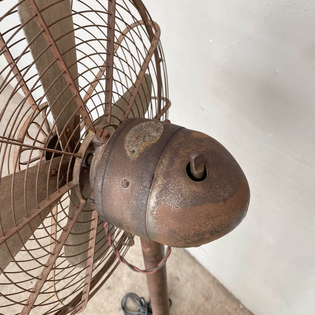 Retro Orient Metal Standing Fan