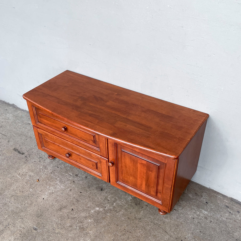 Short Rubberwood Console Cabinet