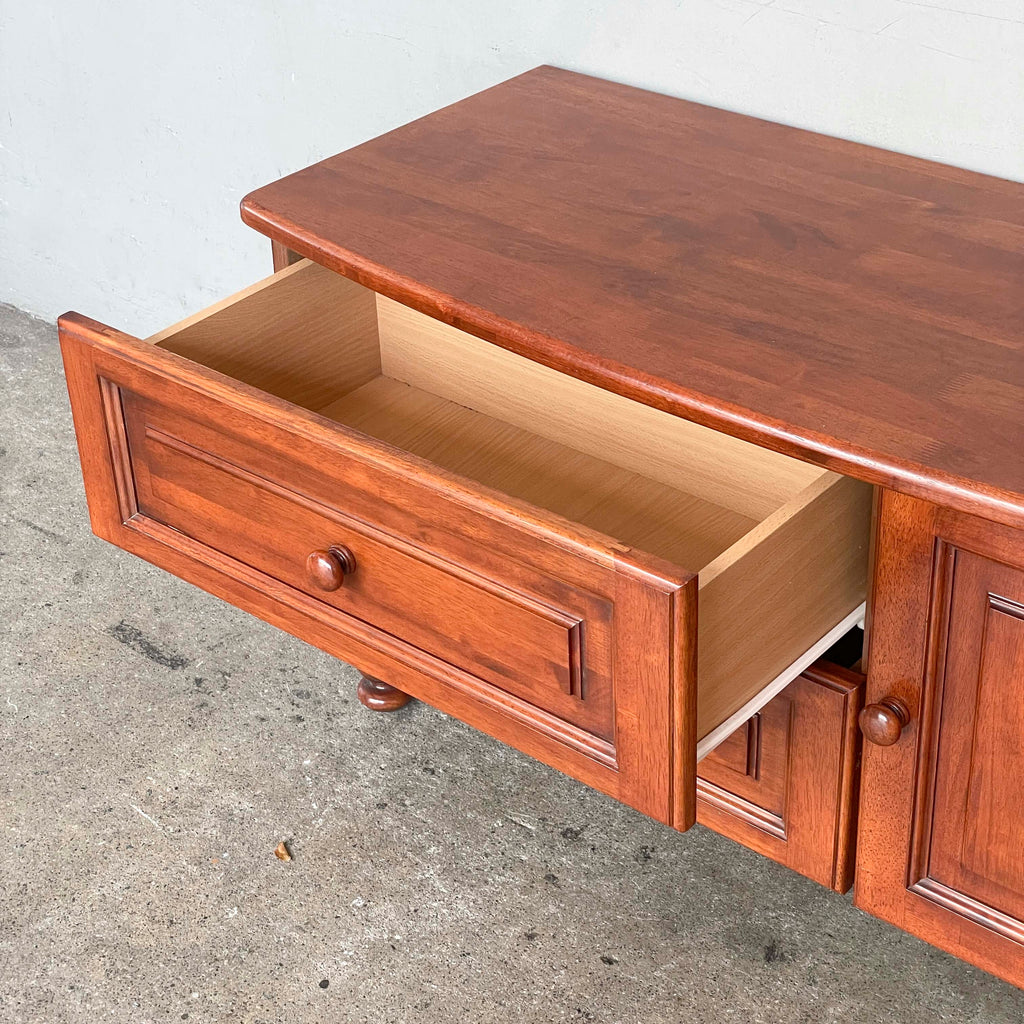 Short Rubberwood Console Cabinet