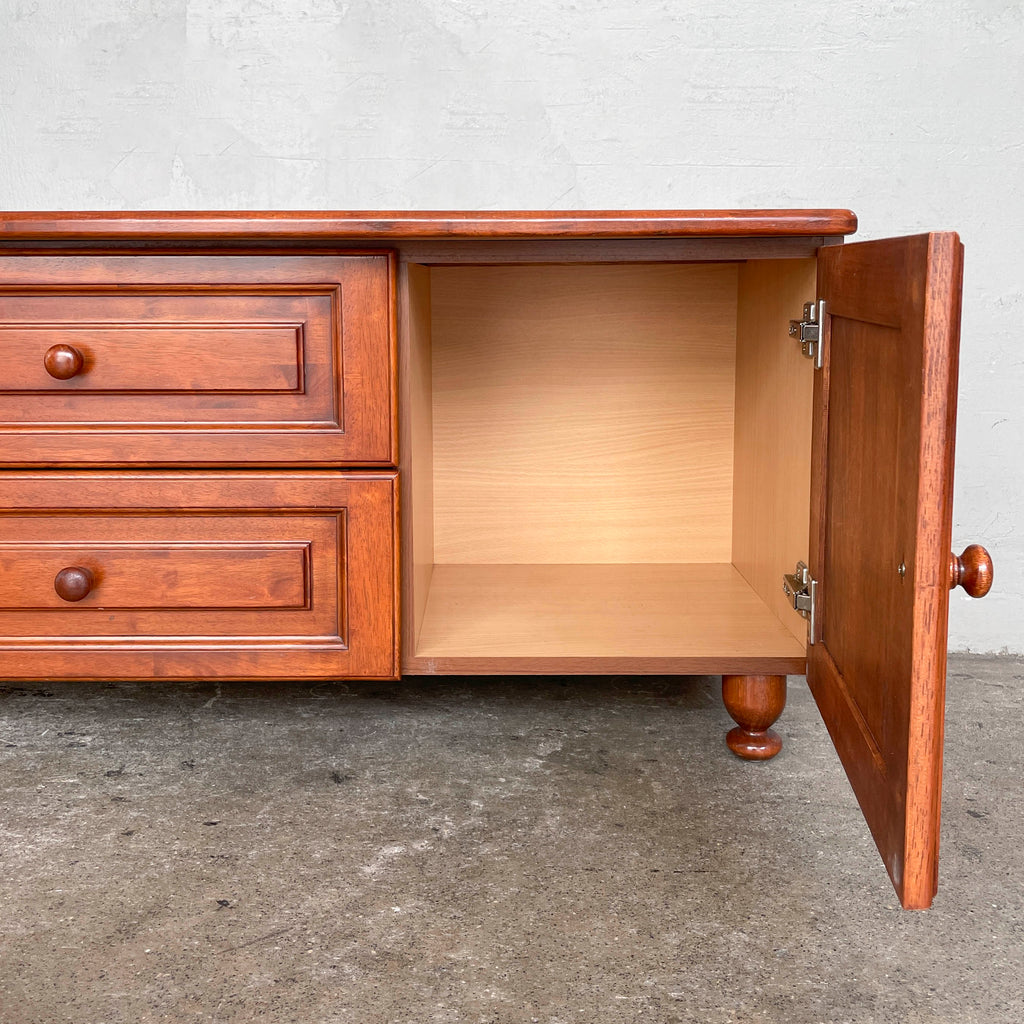 Short Rubberwood Console Cabinet