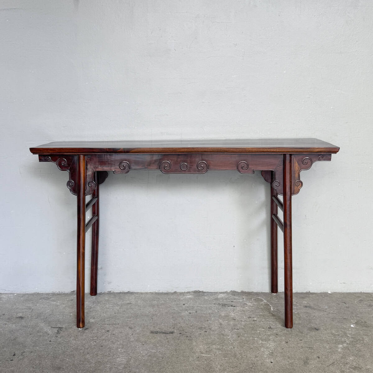 Slim Chinese Hardwood Console Table