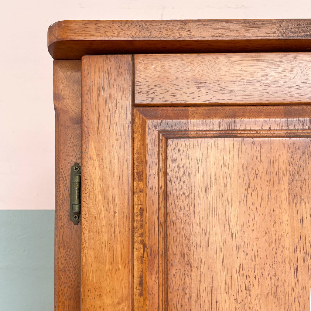 Panelled Rubber Wood Wardrobe