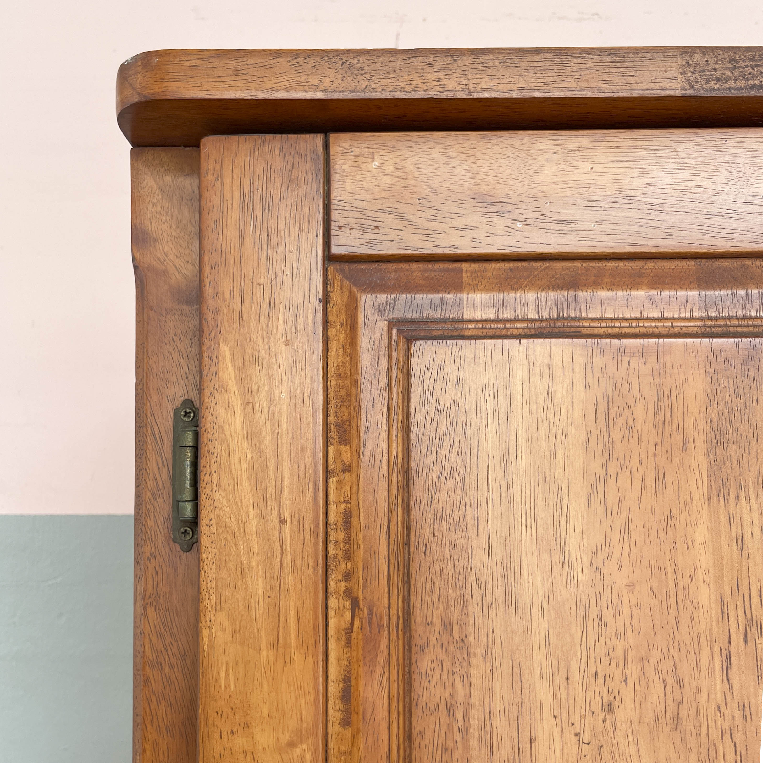 Panelled Rubber Wood Wardrobe