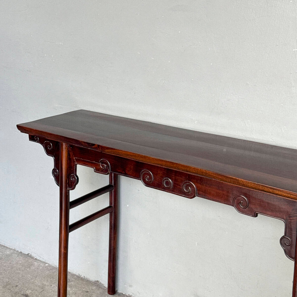 Slim Chinese Hardwood Console Table