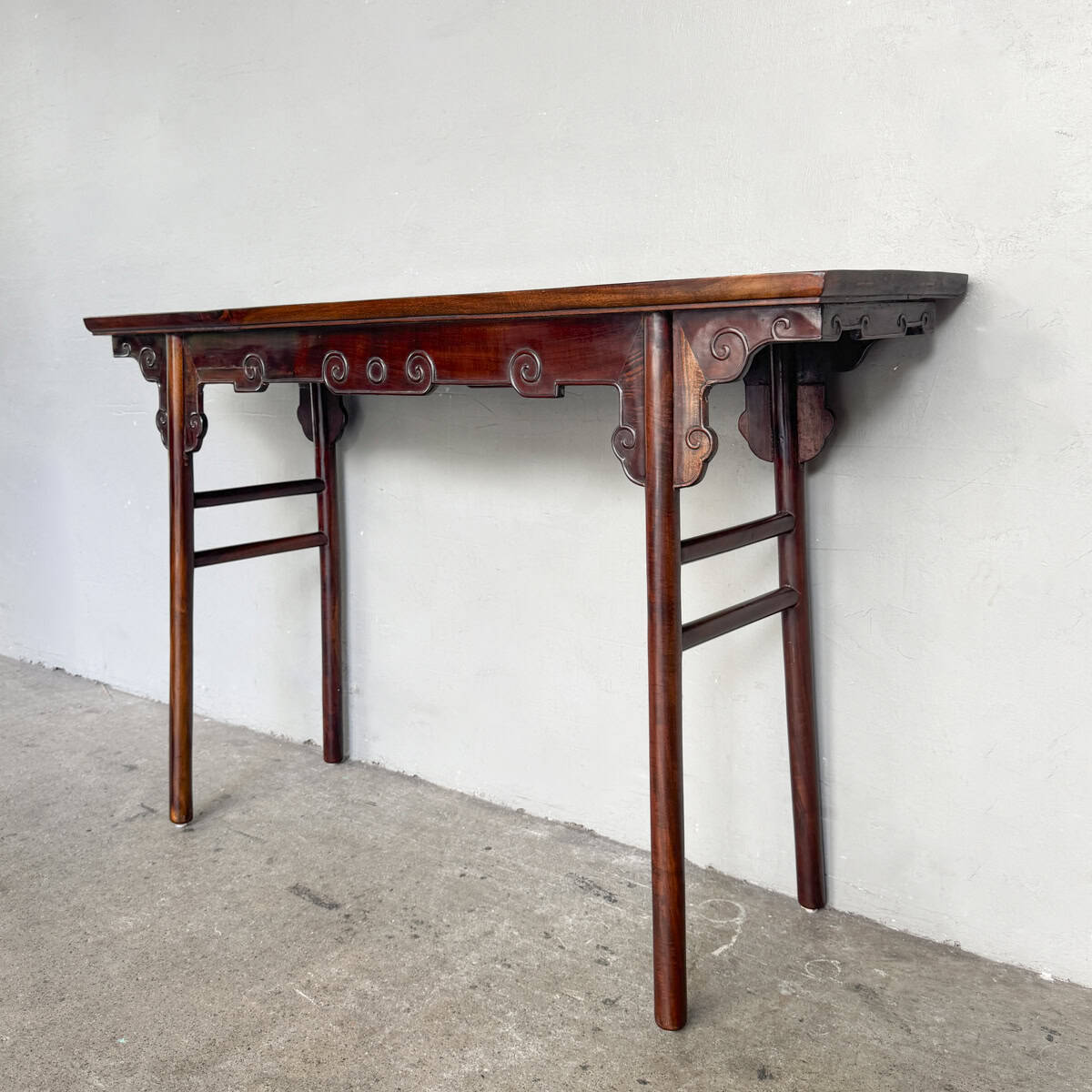 Slim Chinese Hardwood Console Table