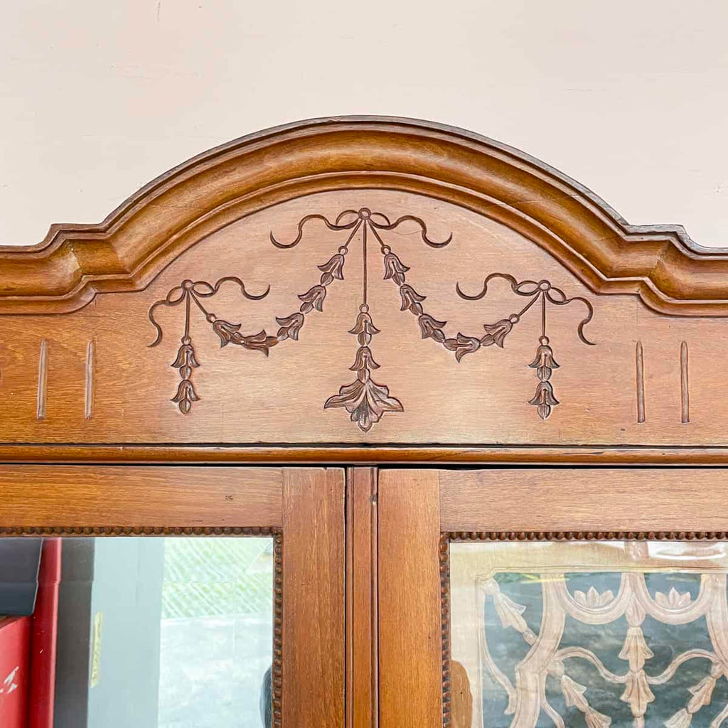Vintage Carved Colonial-Style Wardrobe