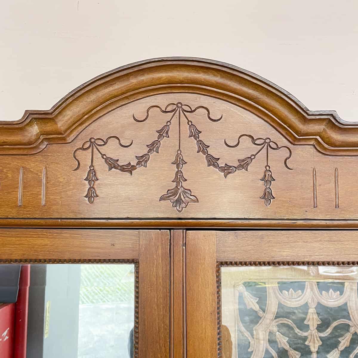 Vintage Carved Colonial-Style Wardrobe