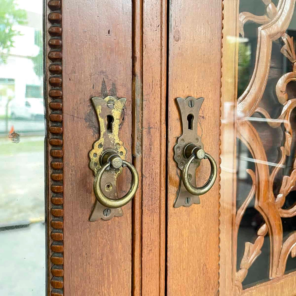 Vintage Carved Colonial-Style Wardrobe