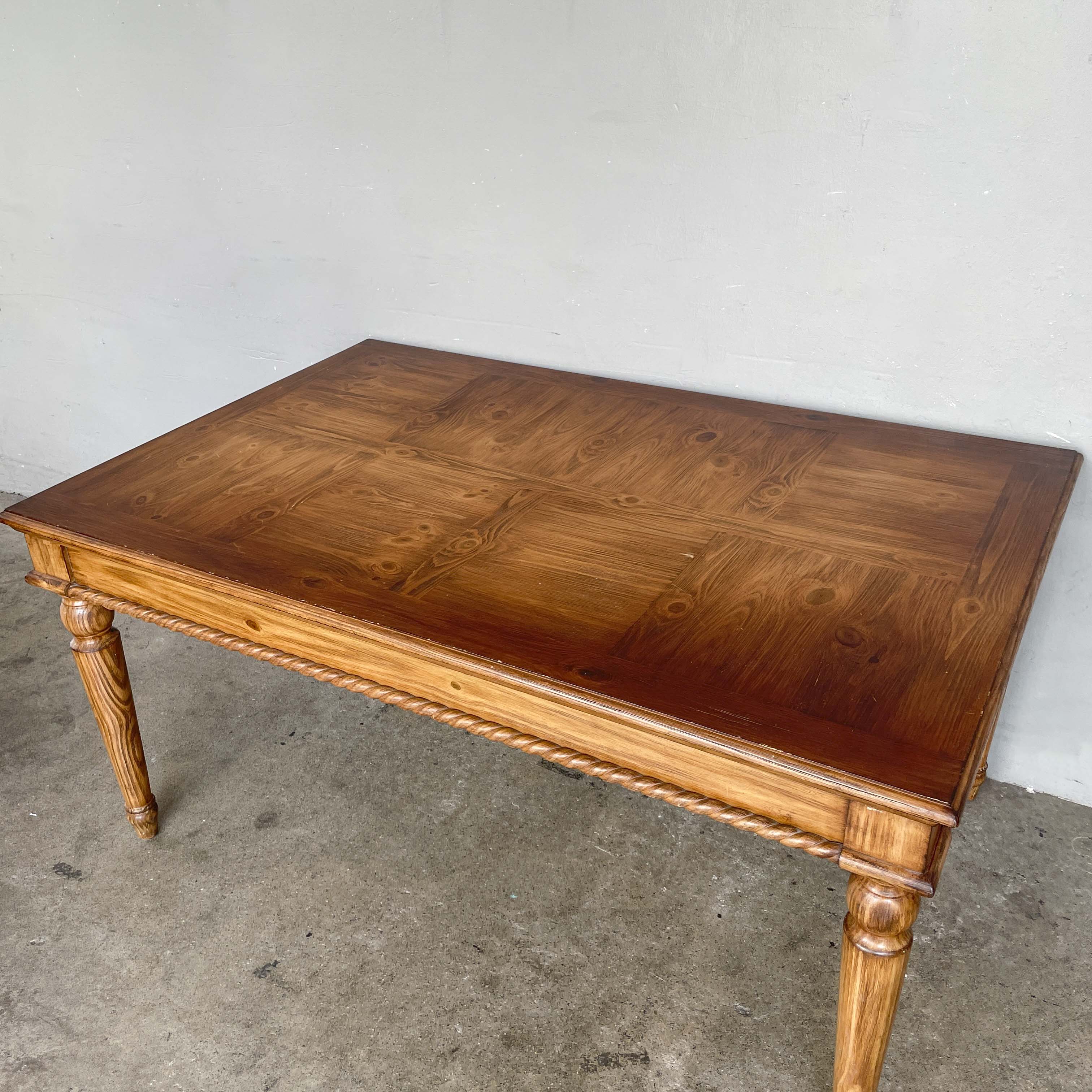 Rustic Pine Dining Table