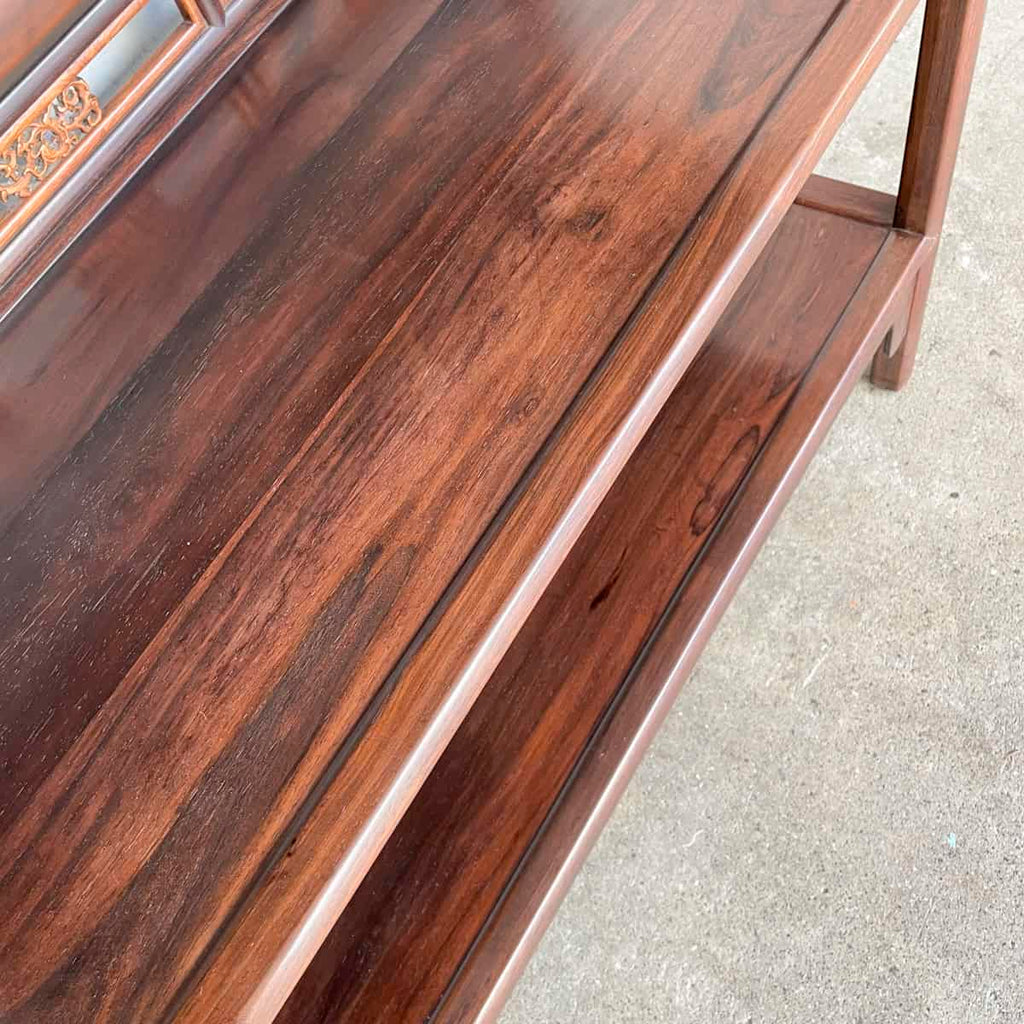 Huanghuali 4-Tier Open Shelf