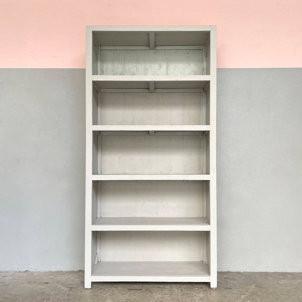 Grey Painted Open Shelf