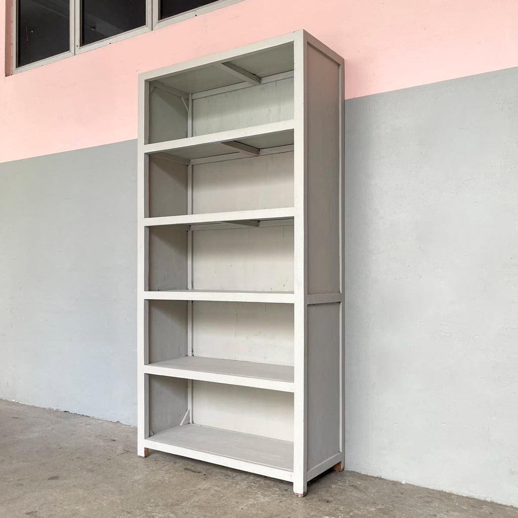 Grey Painted Open Shelf