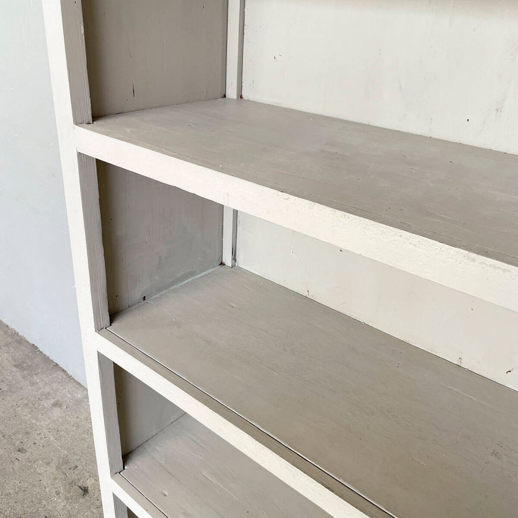 Grey Painted Open Shelf