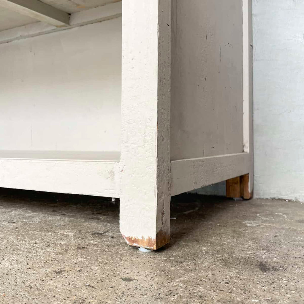 Grey Painted Open Shelf