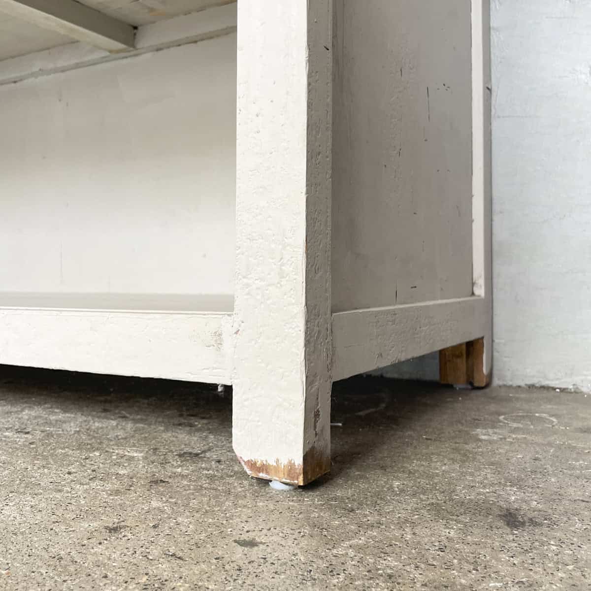 Grey Painted Open Shelf