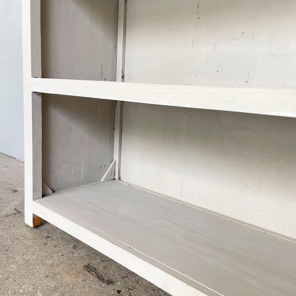 Grey Painted Open Shelf