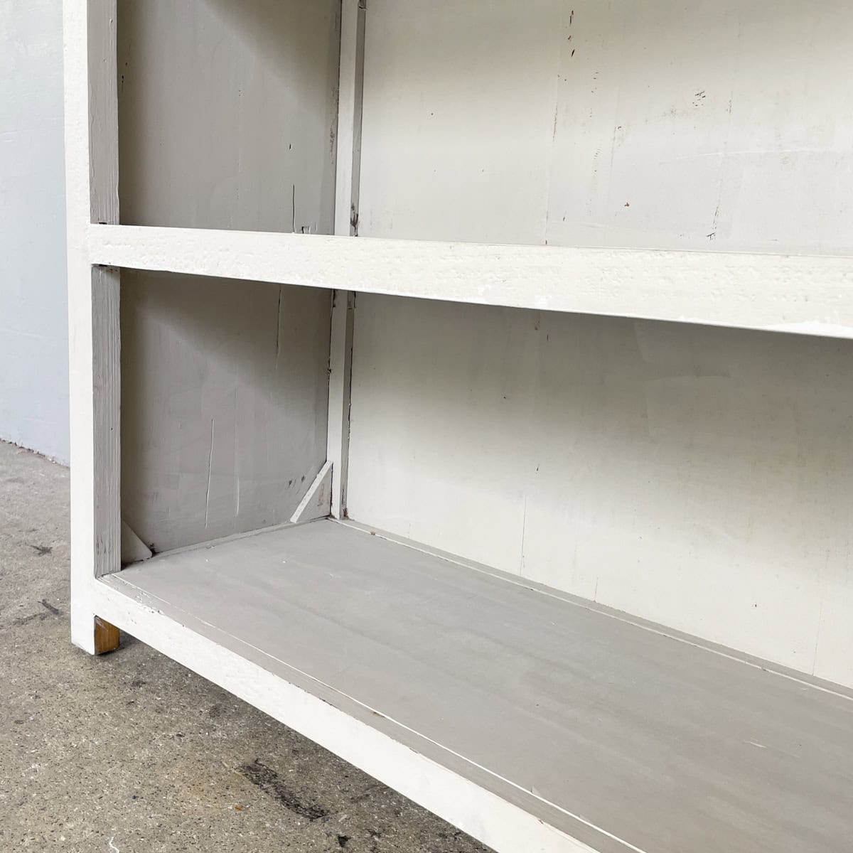 Grey Painted Open Shelf